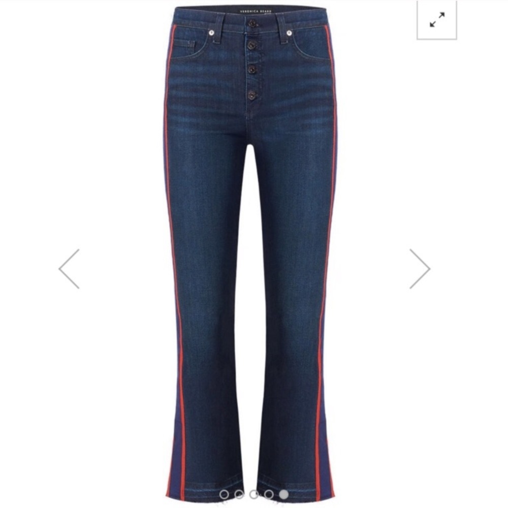 Veronica Beard tuxedo stripe jeans